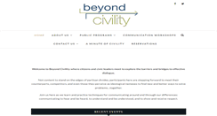 Desktop Screenshot of beyondcivility.org