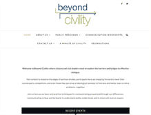 Tablet Screenshot of beyondcivility.org